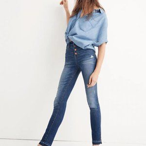 Madewell 10" High-Rise Skinny Jeans: Drop-Hem Edit